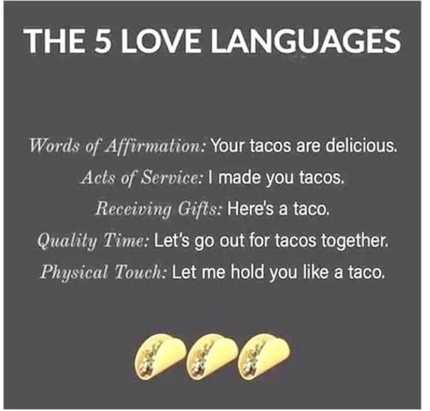 Tacos and Love Languages